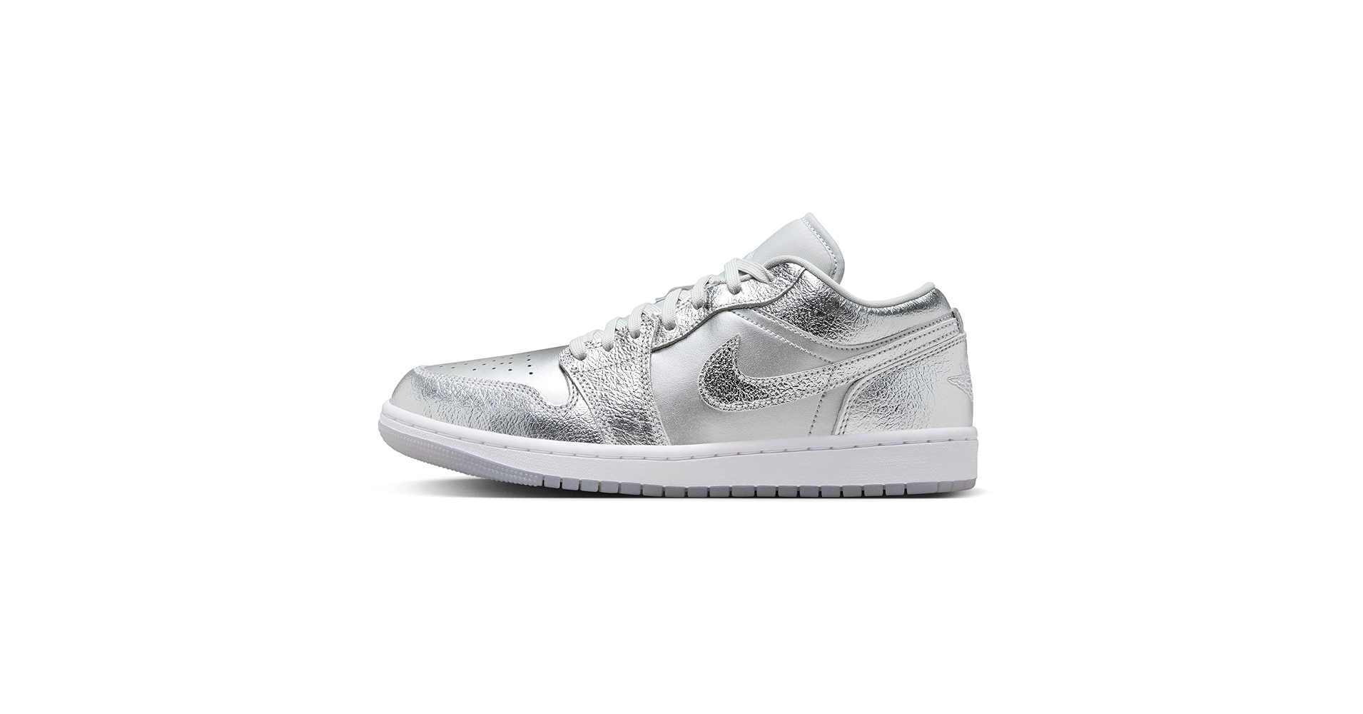 Amazon.com | Jordan Women's Air 1 Low SE Metallic Silver